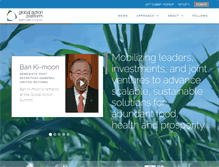 Tablet Screenshot of globalactionplatform.org